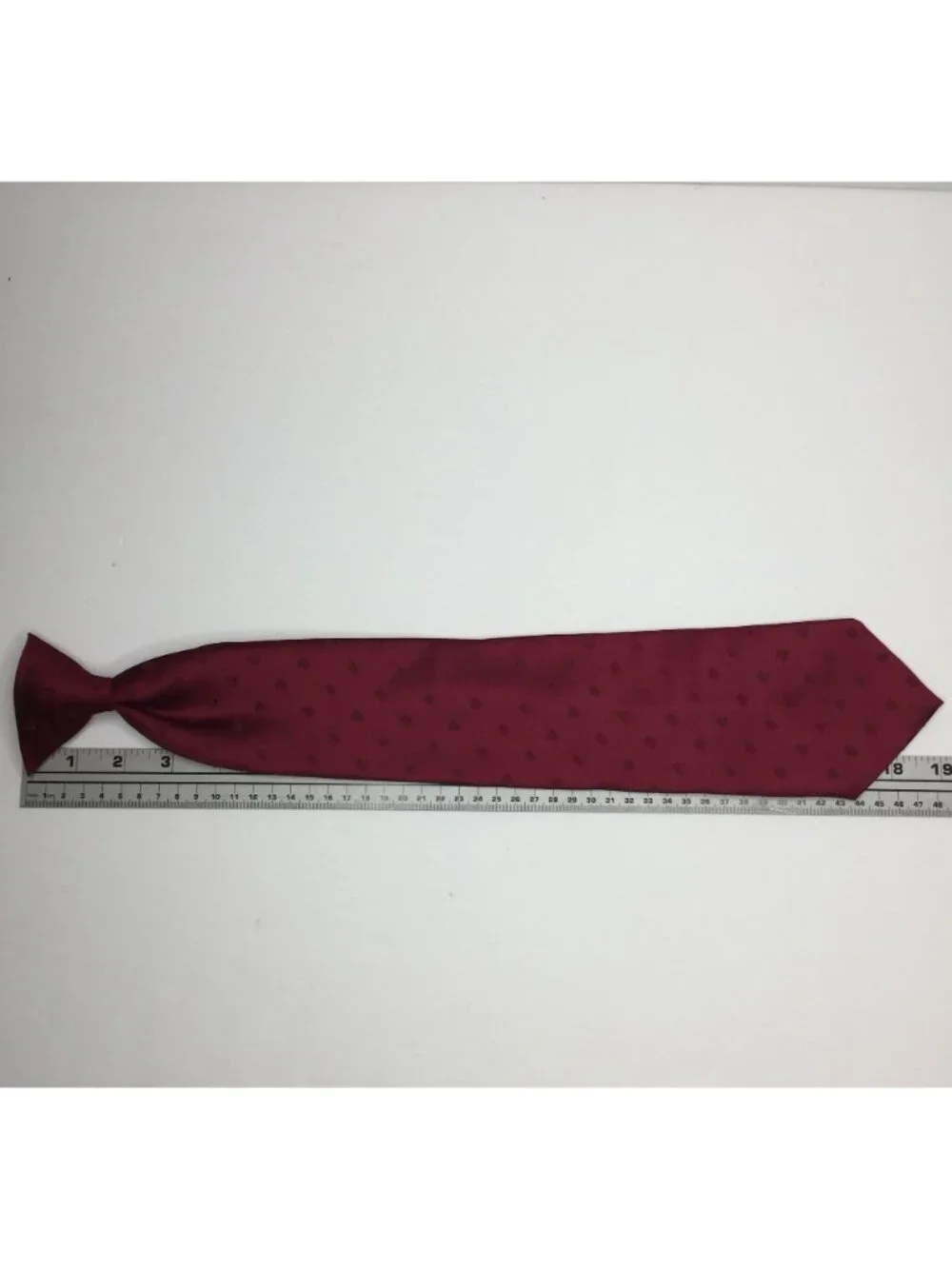 Botany 500 Boys Red Clip-on Tie Fancy Dressy Work Office Church